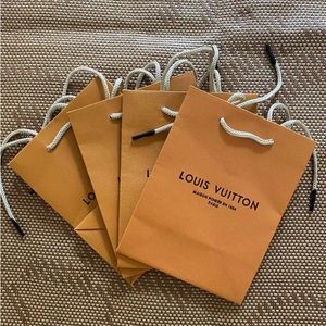 Louis Vuitton paper hand bags- Comes with 4 bags!